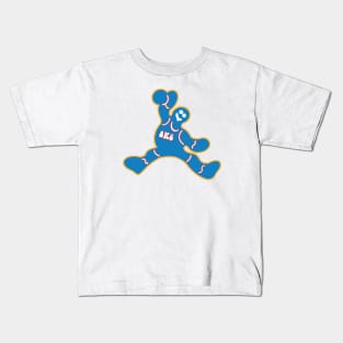 Jumping OKC Thunder Gingerbread Man Kids T-Shirt